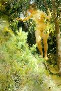 Anders Zorn naken under en gran Spain oil painting artist